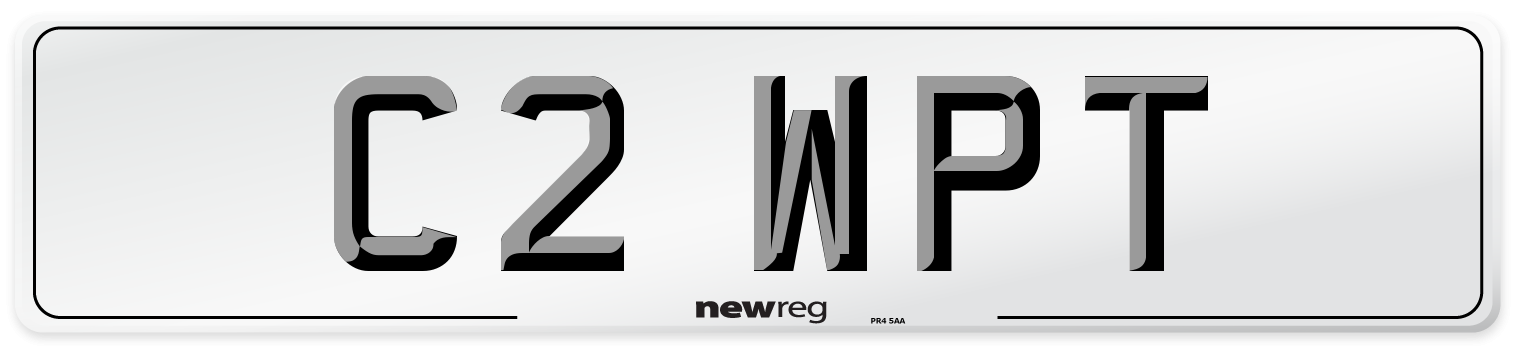 C2 WPT Number Plate from New Reg